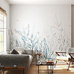 Wall murals Whimsical underwater scene, soft hues.