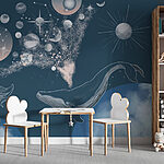 Wall murals Moon and the moon