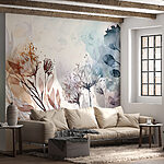 Wall murals Botanical watercolor artistry in motion.