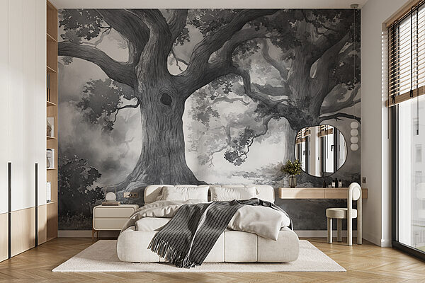 Large tree with a hole in it Wall murals Large tree with a hole in it