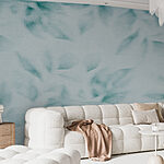 Wall murals Blurry image of leaves