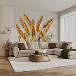 Wall murals Ripe wheat ears in sunlight.