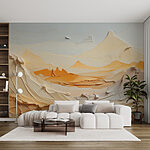 Wall murals Paper cut out of a desert