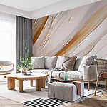 Wall murals Creamy strokes of artistic expression.