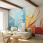 Wall murals Vibrant abstraction in painted chaos