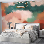 Wall murals Colorful cloud painting