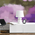 Wall murals Dreamy Lavender and Emerald Hues