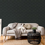 Wall murals Black and green pattern