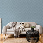 Wall murals Blue and white pattern