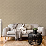 Wall murals Brown and white pattern