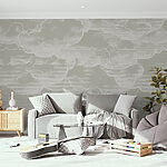 Wall murals Grey and white clouds