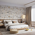 Wall murals Pattern of flowers and leaves
