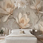Wall murals Wallpaper with flowers