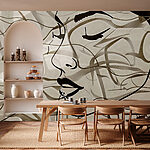 Wall murals Drawing of a woman's face