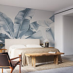 Wall murals Elegant Monochrome Foliage Illustration