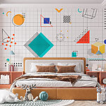 Wall murals Pattern of geometric shapes