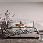 Wall murals Landscape with mountains and trees