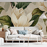 Wall murals Blossoming White Magnolias