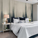 Wall murals Black and white striped background