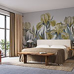 Wall murals Group of yellow flowers