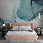 Wall murals Sea tones mingling in motion