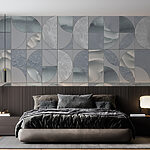 Wall murals Grey and white pattern