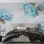 Wall murals Serene Hydrangeas in Soft Hues