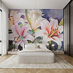 Wall murals Lilies in Bloom: Nature's Beauty