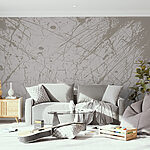 Wall murals White and gray background with cracks