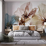 Wall murals Ethereal blossoms in artistic bloom