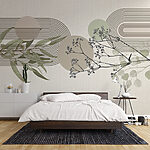 Wall murals Nature Meets Geometric Serenity