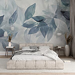 Wall murals Soft hues in serene foliage art