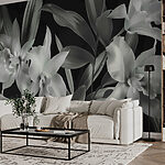 Wall murals Monochrome Orchids in Bloom