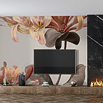 Wall murals Delicate Floral Dance in Watercolor