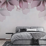 Wall murals Delicate flowers in pastel artistry