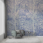 Wall murals Blue and white pattern