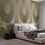 Wall murals Pattern of black lines