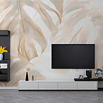 Wall murals Creamy Monstera Leaves Artwork