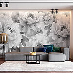 Wall murals Monochrome Bloom Elegance