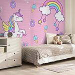 Wall murals Unicorn and ice cream and ice cream