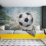 Wall murals Painting of a football ball
