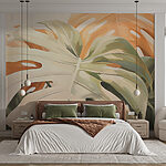 Wall murals Sunlight Dancing on Tropical Leaves