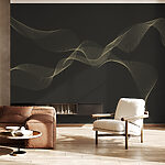 Wall murals Elegant ribbons of shimmering light
