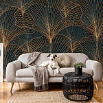 Wall murals Graceful filigree in dark embrace.