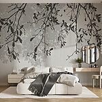 Wall murals Tree branches with leaves