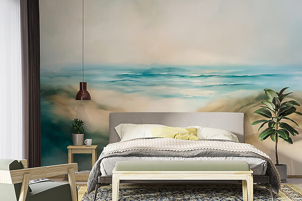 Wall mural Painting of a beach