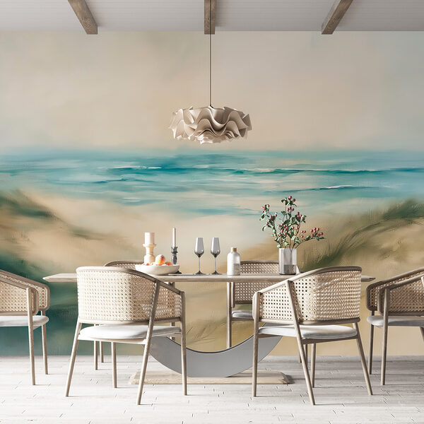 Wall mural Painting of a beach