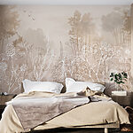 Wall murals Drawing of plants and trees