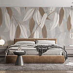 Wall murals Subtle dance of delicate leaves