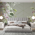 Wall murals Elegant Floral Symphony on Canvas